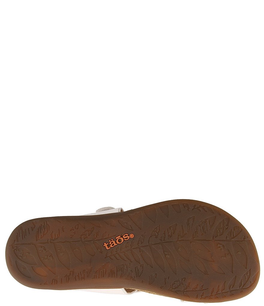 Taos Footwear Perfect Leather Toe Loop Thong Adjustable Sandals