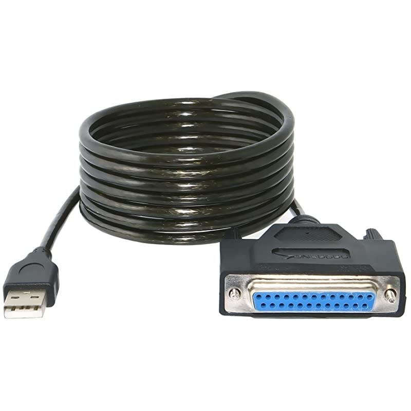 USB 20 to DB25 IEEE1284 Parallel Printer Cable Adapter THUMBSCREWS Connectors CBDB25