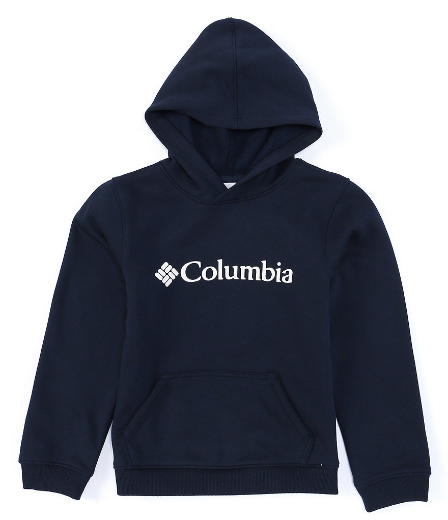 Guess Big Boys 8-16 Long-Sleeve Guess Logo Color-Block Fleece Pull-Over Hoodie