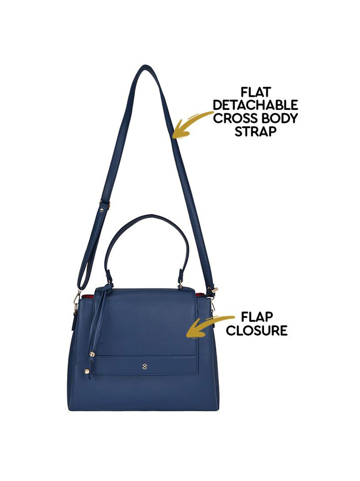 Horra Blue Solid Handbag