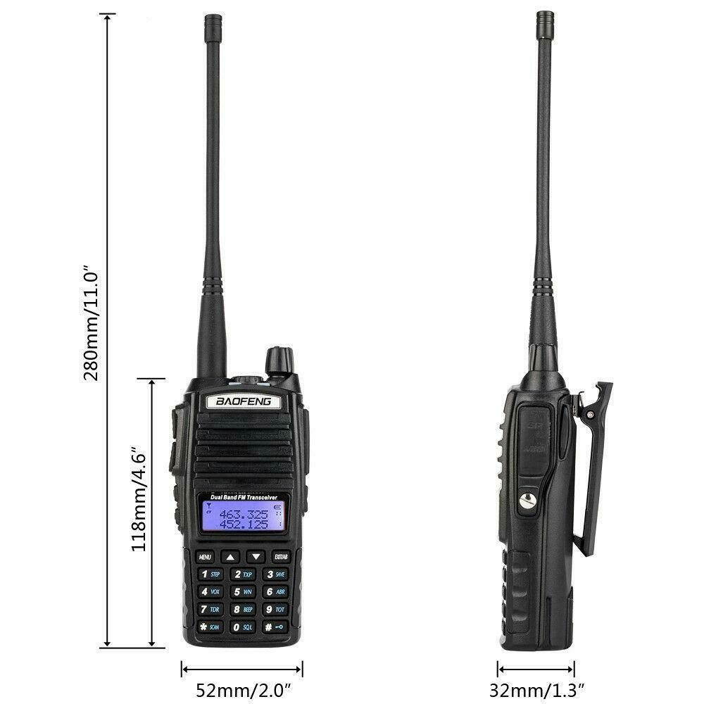 UV-82 Dual Band Two-way Radio : VHF 136-174 UHF 400-520mhz Walkie Talkie