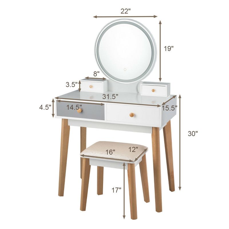 Canton Vanity Set Brown/Red - HOMES: Inside + Out