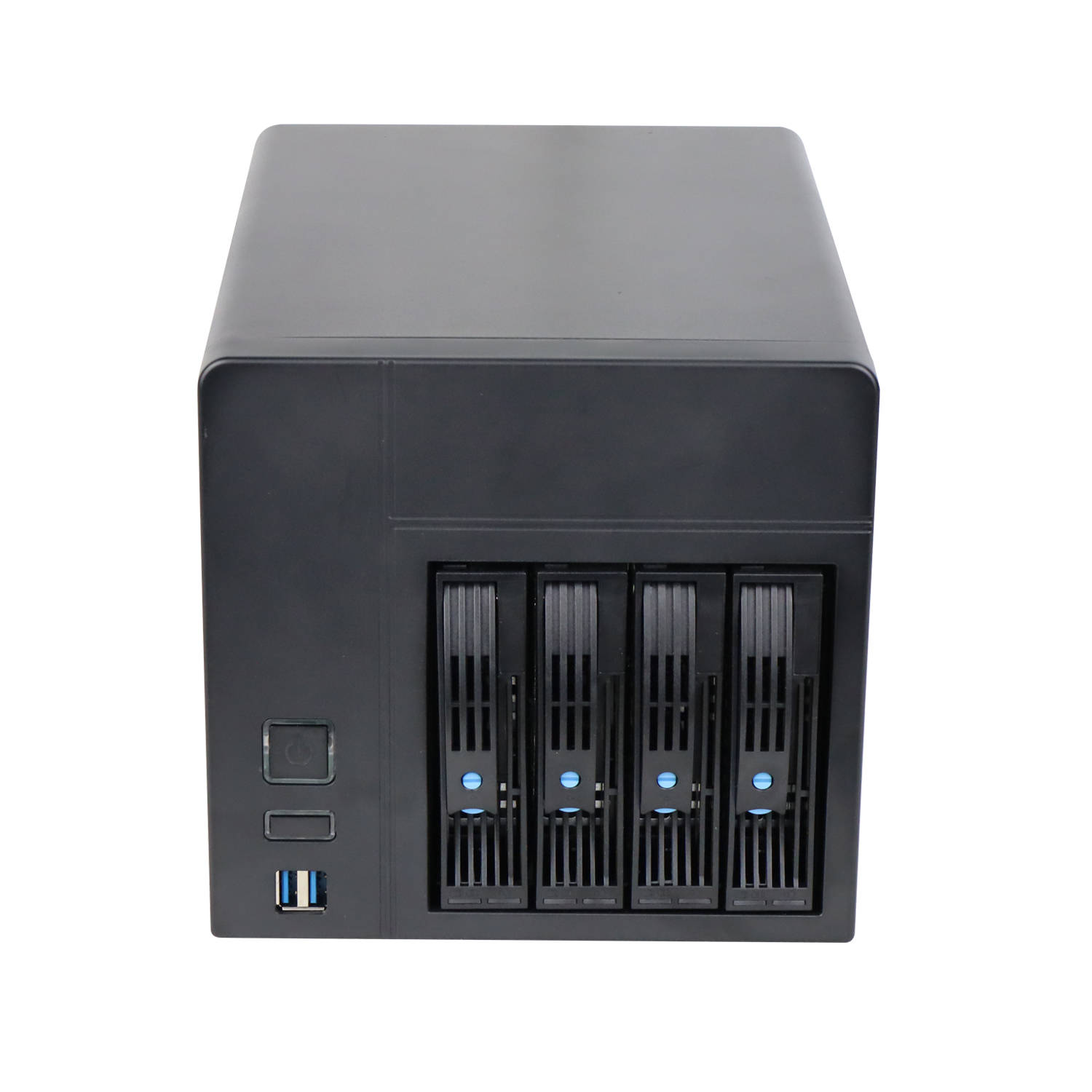 4-bay NAS chassis / ATX DIY hot-swappable IPFS server mini mini-itx empty chassis / + 1U 150W power supply