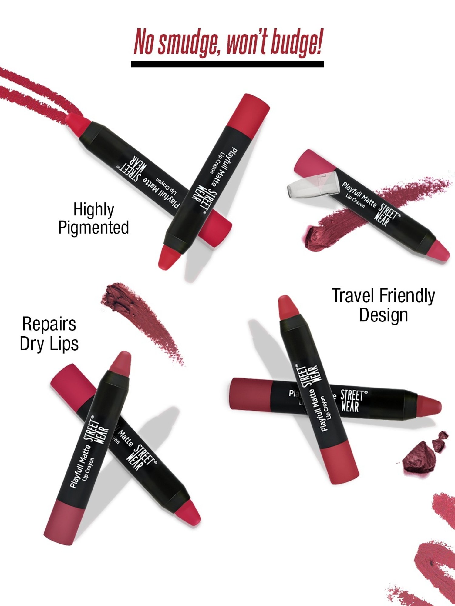 Street Wear Playfull Matte OMG Red - 2.9 gm