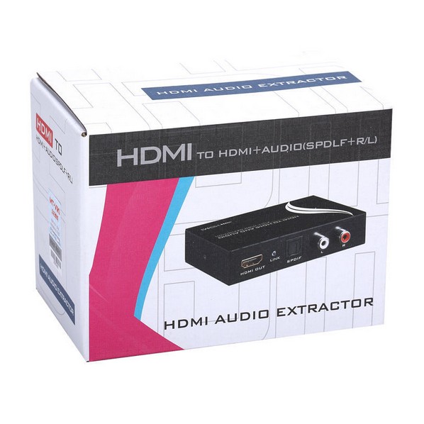 MT-HA12 HDMI Convert to Analog SPDIF Stereo L/R Audio Converter Splitter Decoder HDMI Audio Extractor