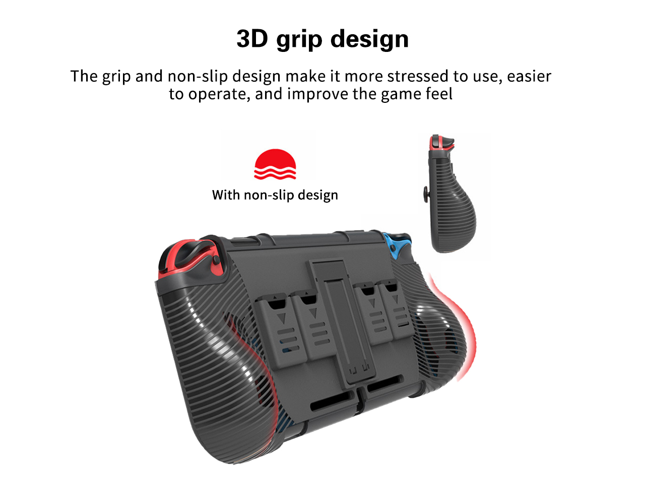 N-Switch 2-in-1 multi-function protective cover, PC+TPU protective cover, with four game card storage slots for N-Switch console bracket