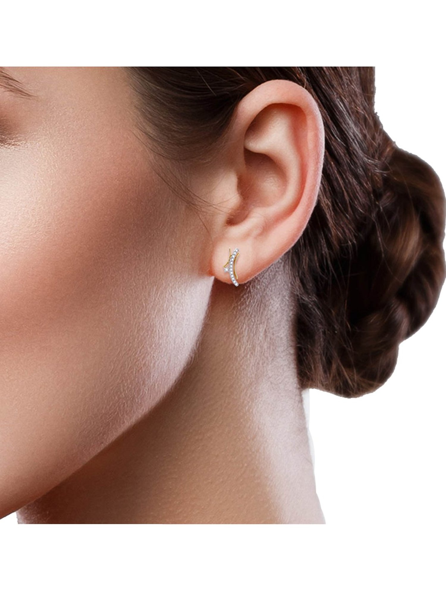 Waman Hari Pethe Jewellers 18k Gold & Diamond Earrings for Women