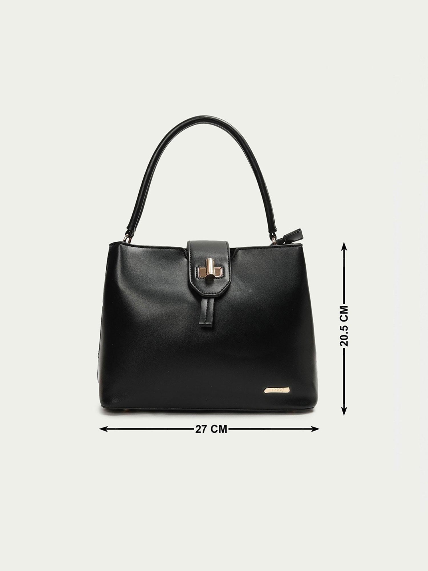 Code by Lifestyle Black Solid Handbag