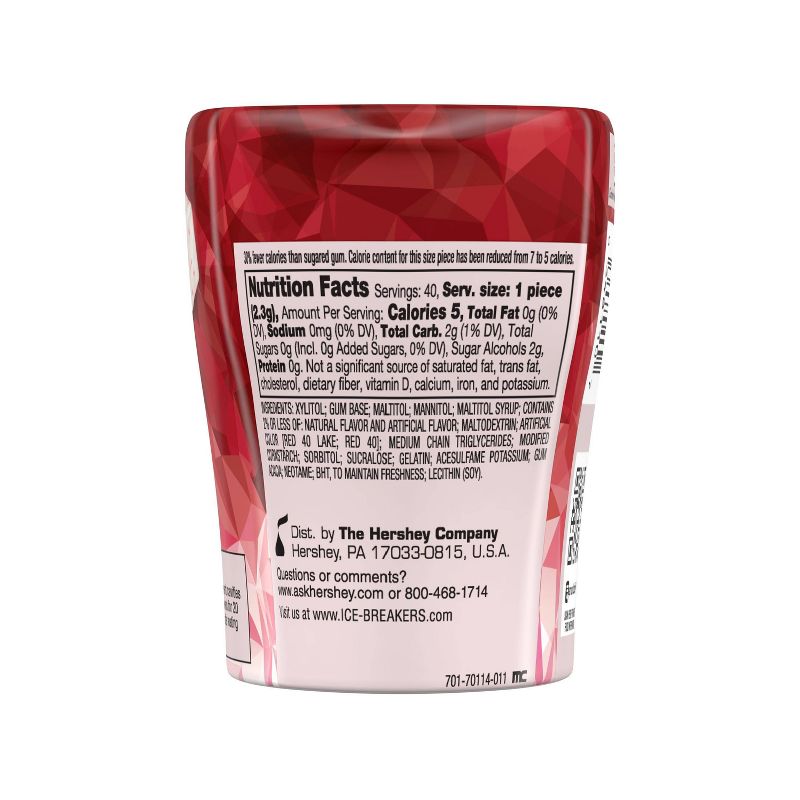 Ice Breakers Ice Cubes Bottle Pack Cinnamon Gum - 3.24oz