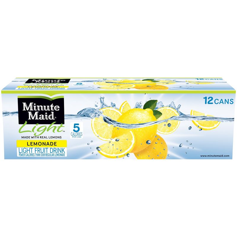 Minute Maid Light Lemonade - 12pk/12 fl oz Cans