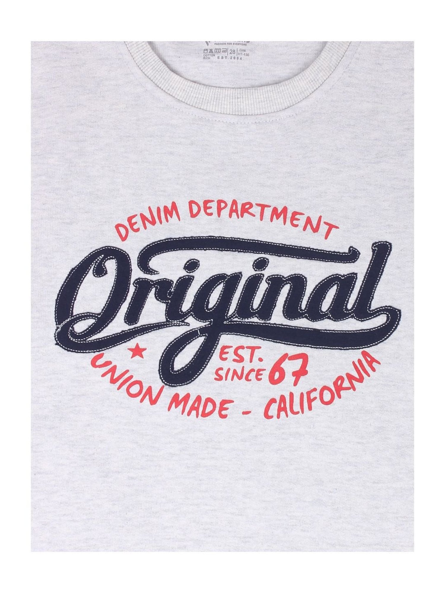 Proteens Kids Grey Cotton Printed Sweatshirt