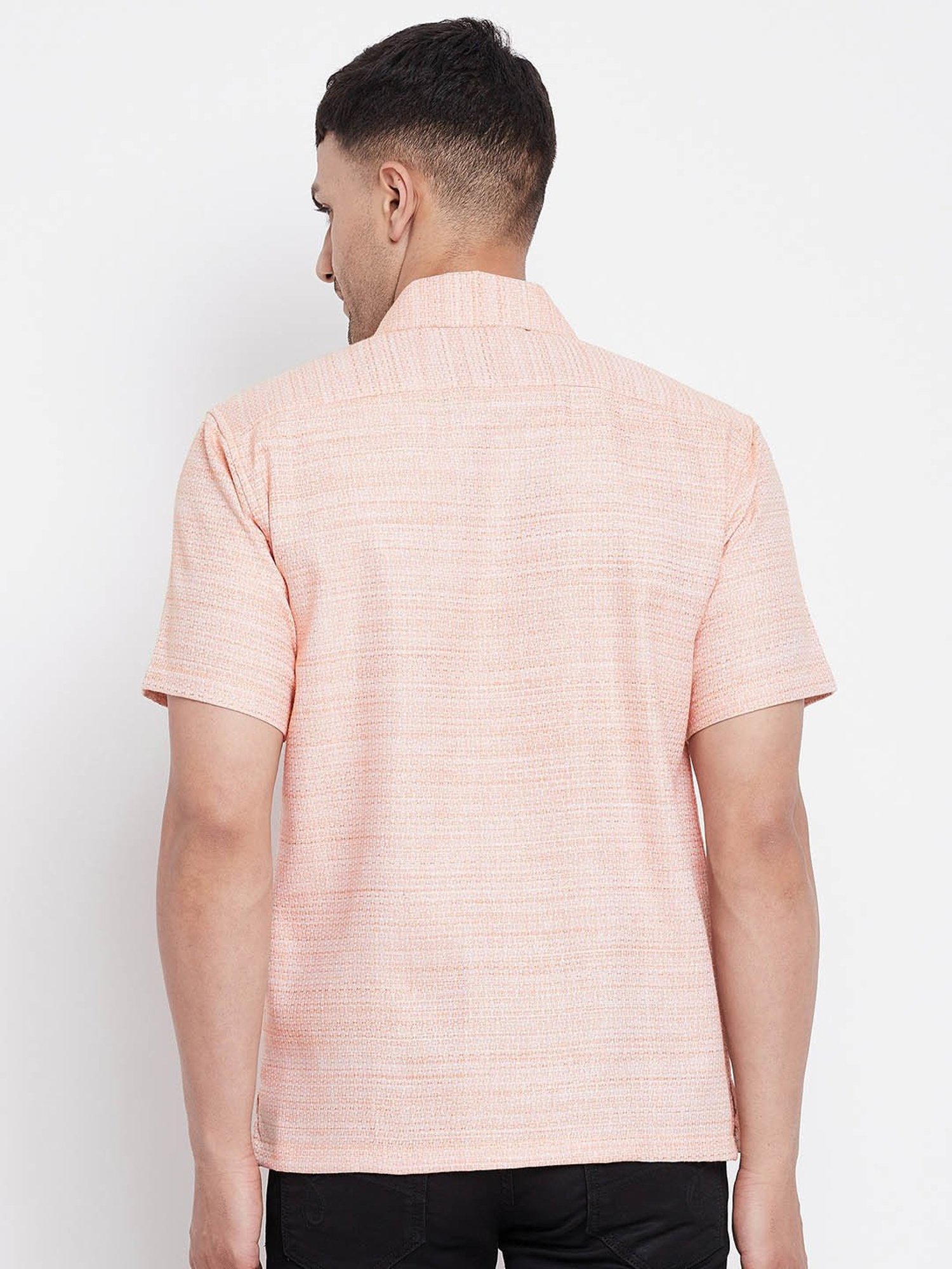 Even Light Orange Regular Fit Shirt