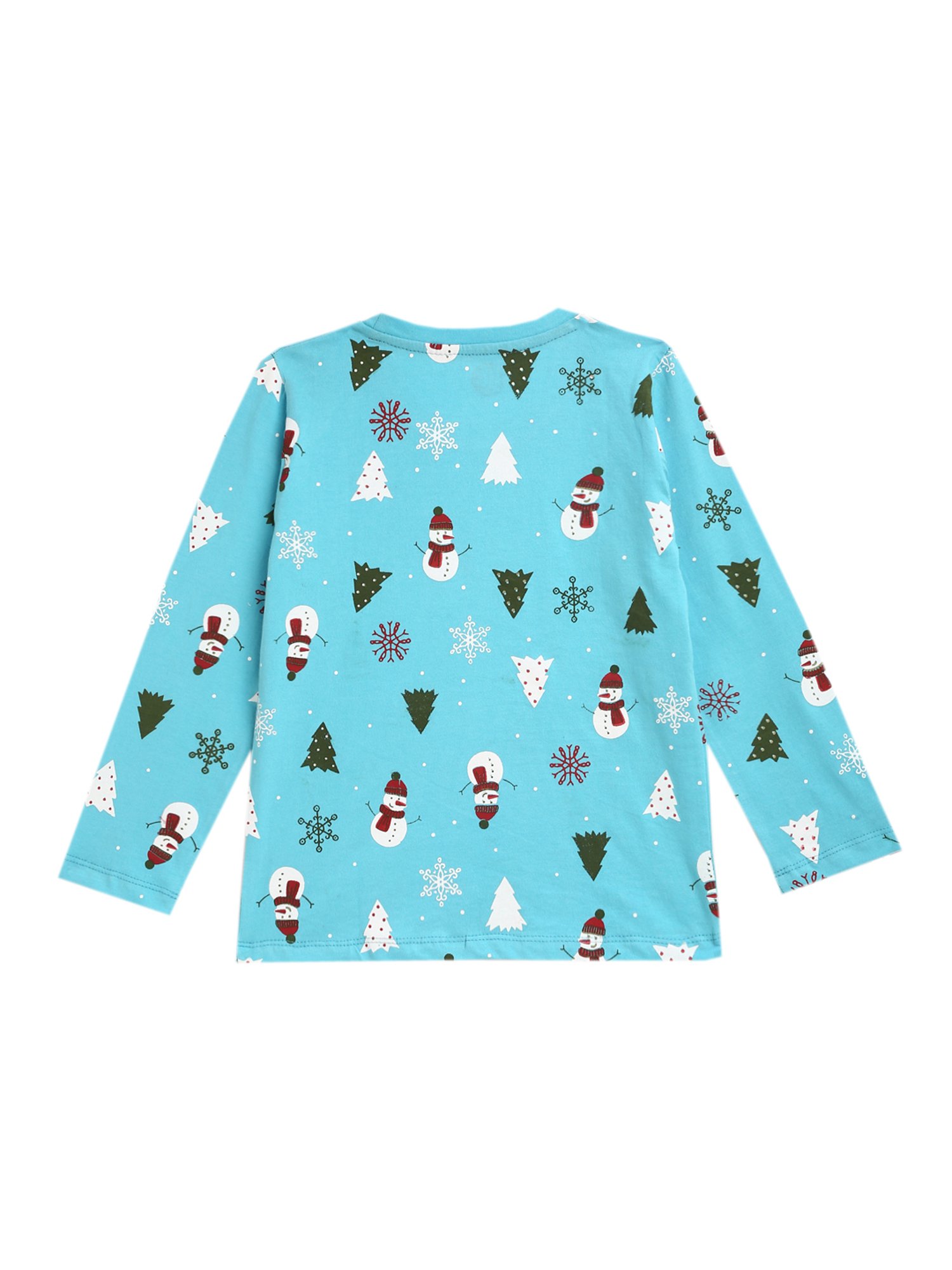 Kids Craft Blue Printed T-Shirt with Pyjamas