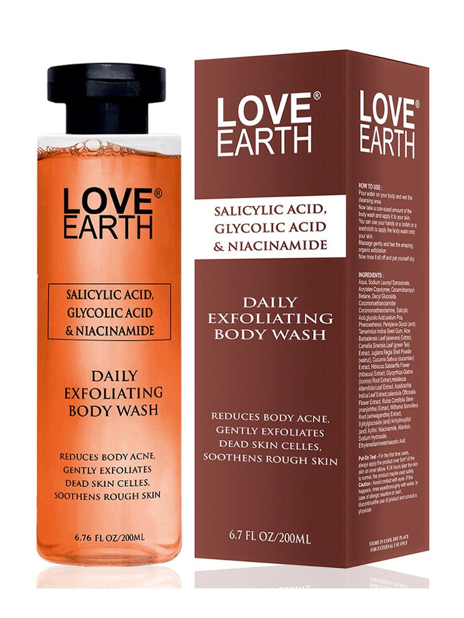 Love Earth Daily Exfoliating Body Wash - 200 ml