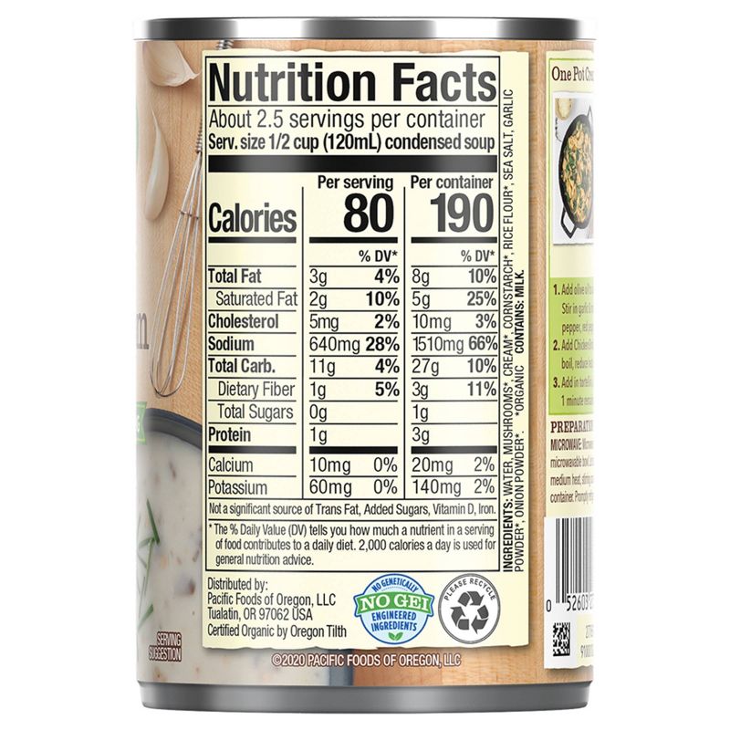 Pacific Foods Organic Cream of Mushroom Condensed Soup - 10.5oz