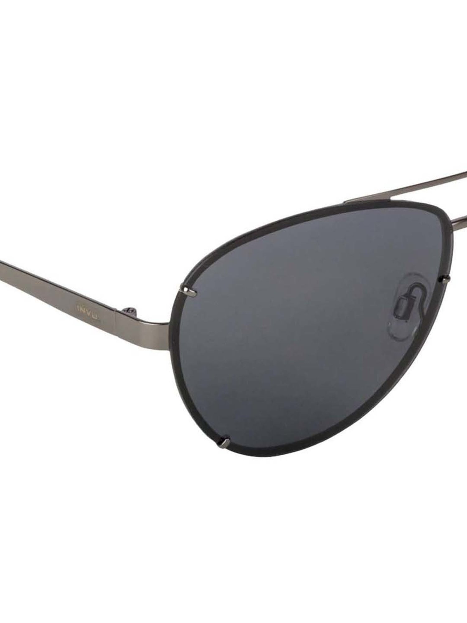 INVU Grey Aviator UV Protection Sunglasses for Men