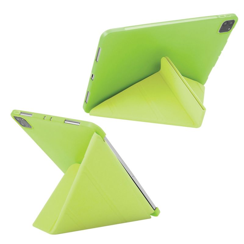Insten - Tablet Case for iPad Pro 12.9" 2020, Multifold Stand, Magnetic Cover Auto Sleep/Wake, Pencil Charging, Green