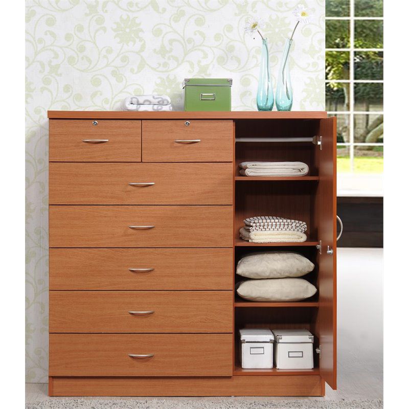 7 Drawer Chest  in Cherry - Hodedah