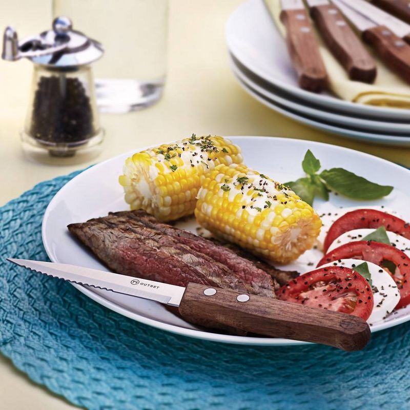 6pc Rosewood Steak Knives Set - Outset