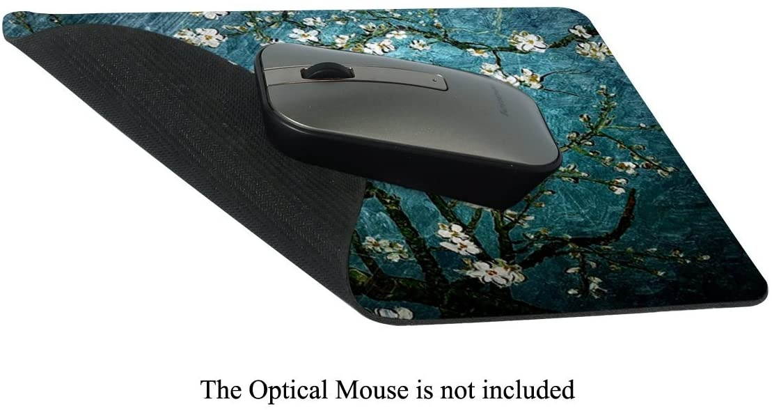 Meffort Inc Standard 9.5 x 7.9 Inch Mouse Pad - Vincent Van Gogh Almond Blossoming