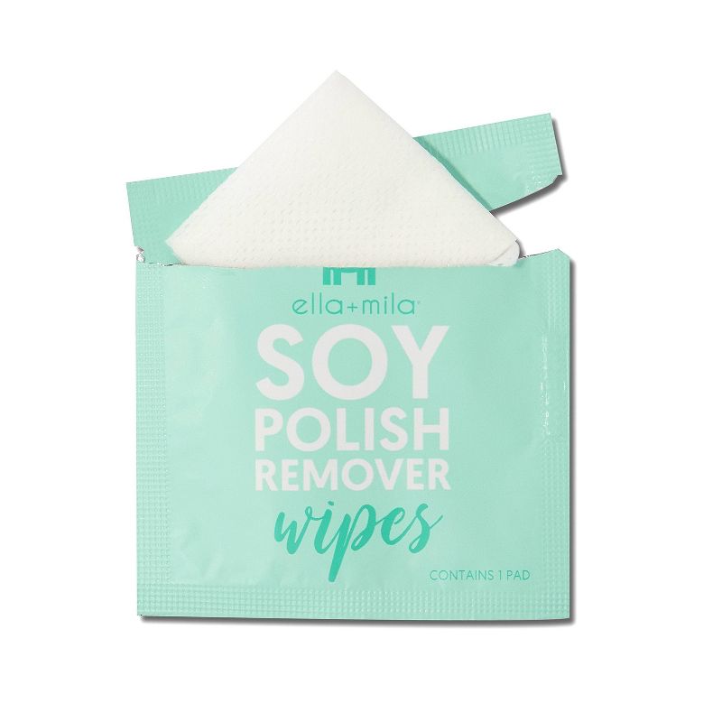 ella+mila Soy Nail Polish Remover Wipes - 5ct
