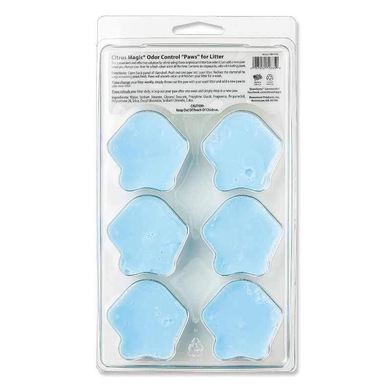 Citrus Magic Litter Paws in Fresh Linen Cat Litter - 2ct