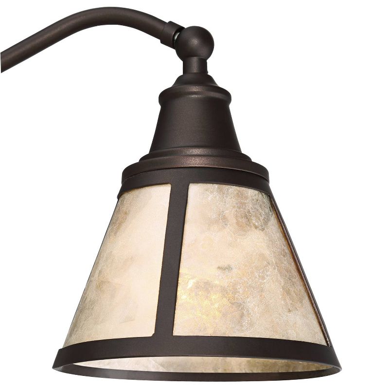 23" Iron/Seeded Glass Axel Farmhouse Industrial Task Lamp (Includes LED Light Bulb) Black - JONATHAN Y