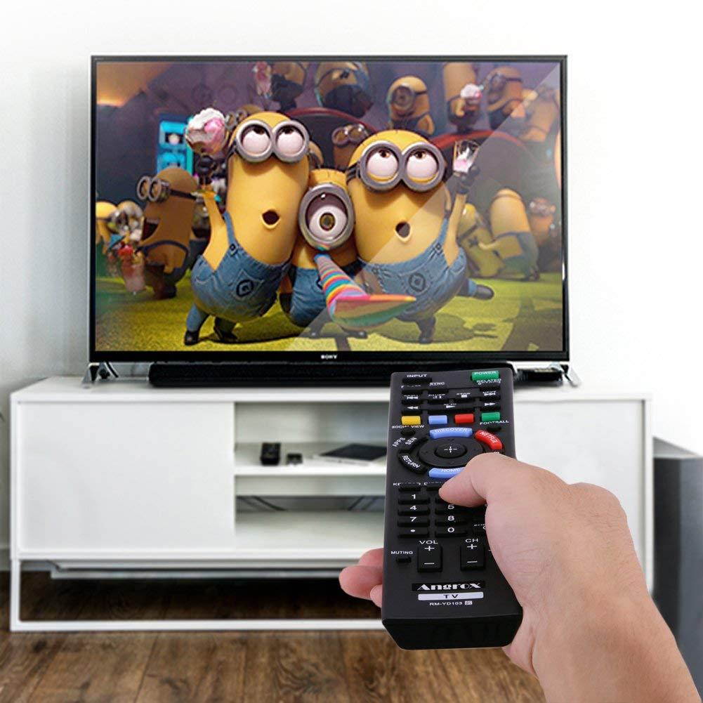 Angrox RM-YD103 RM-YD102 Universal TV Remote Control Replacement Bravia Sony TV Remote HDTV LCD LED 3D Smart Television