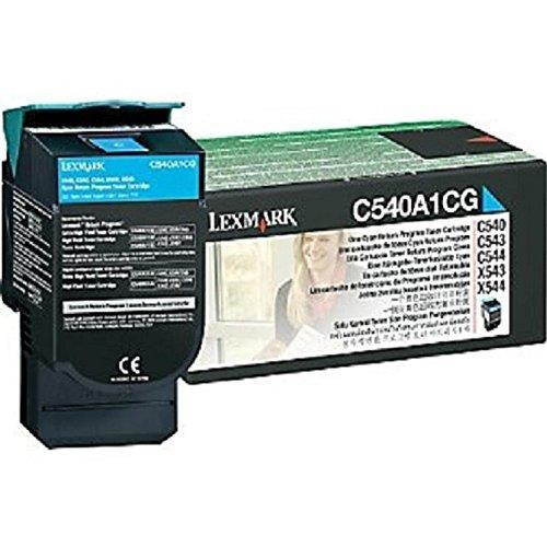Lexmark Print Cartridge, F/C540A1, 1000 Page Yield, Cyan (C540A1CG)