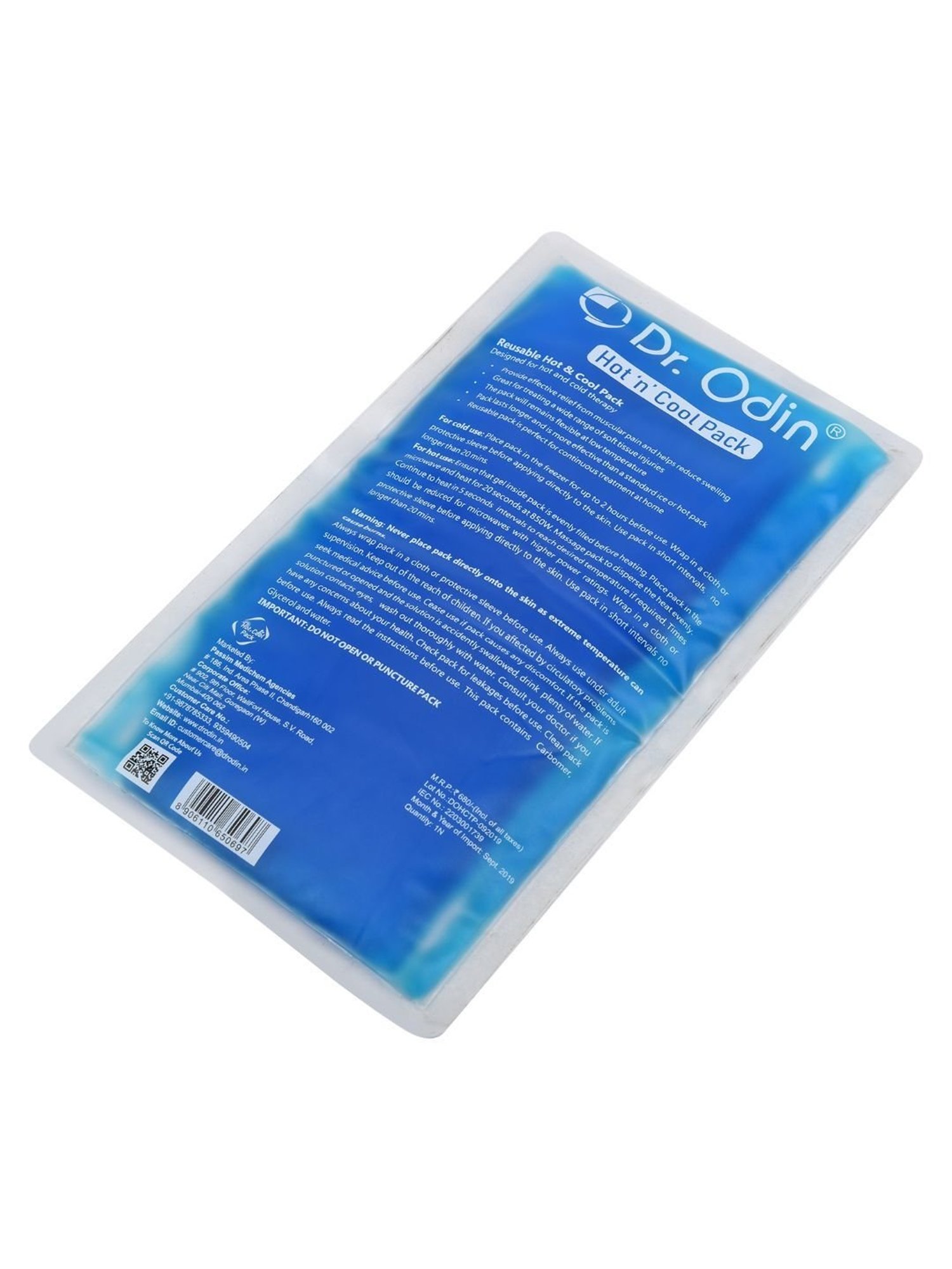 Dr. Odin Transparent Hot and Cool Gel Pack (Blue)