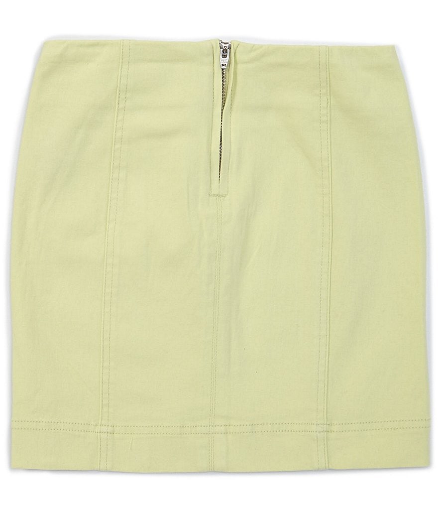 I.N. Girl Big Girls 7-16 Button-Front Denim A-Line Skirt