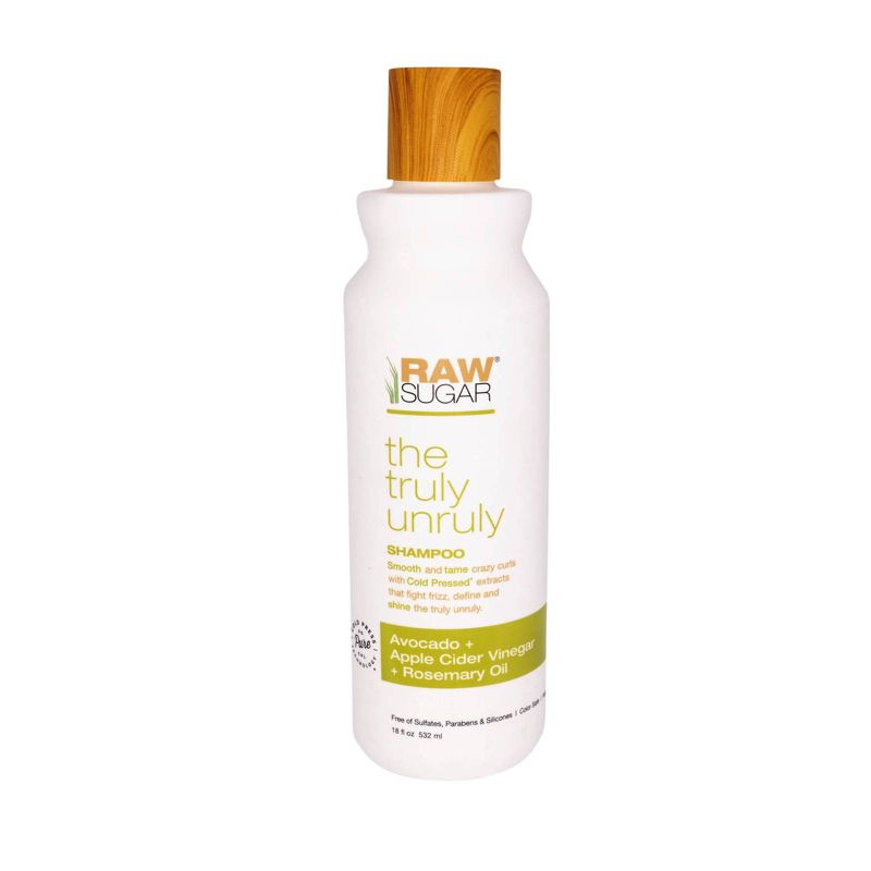 Raw Sugar Shampoo Truly Unruly Avocado + Apple Cider Vinegar + Rosemary Oil - 18 fl oz