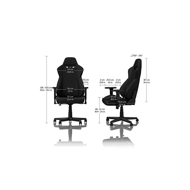 S300 Gaming Chair - Stealth Black - Office Chair - Ergonomic - Cloth Cover - Up to 300 lbs Users - 90&deg; to 135&deg; Reclinable - Adjustable Height & Armrests