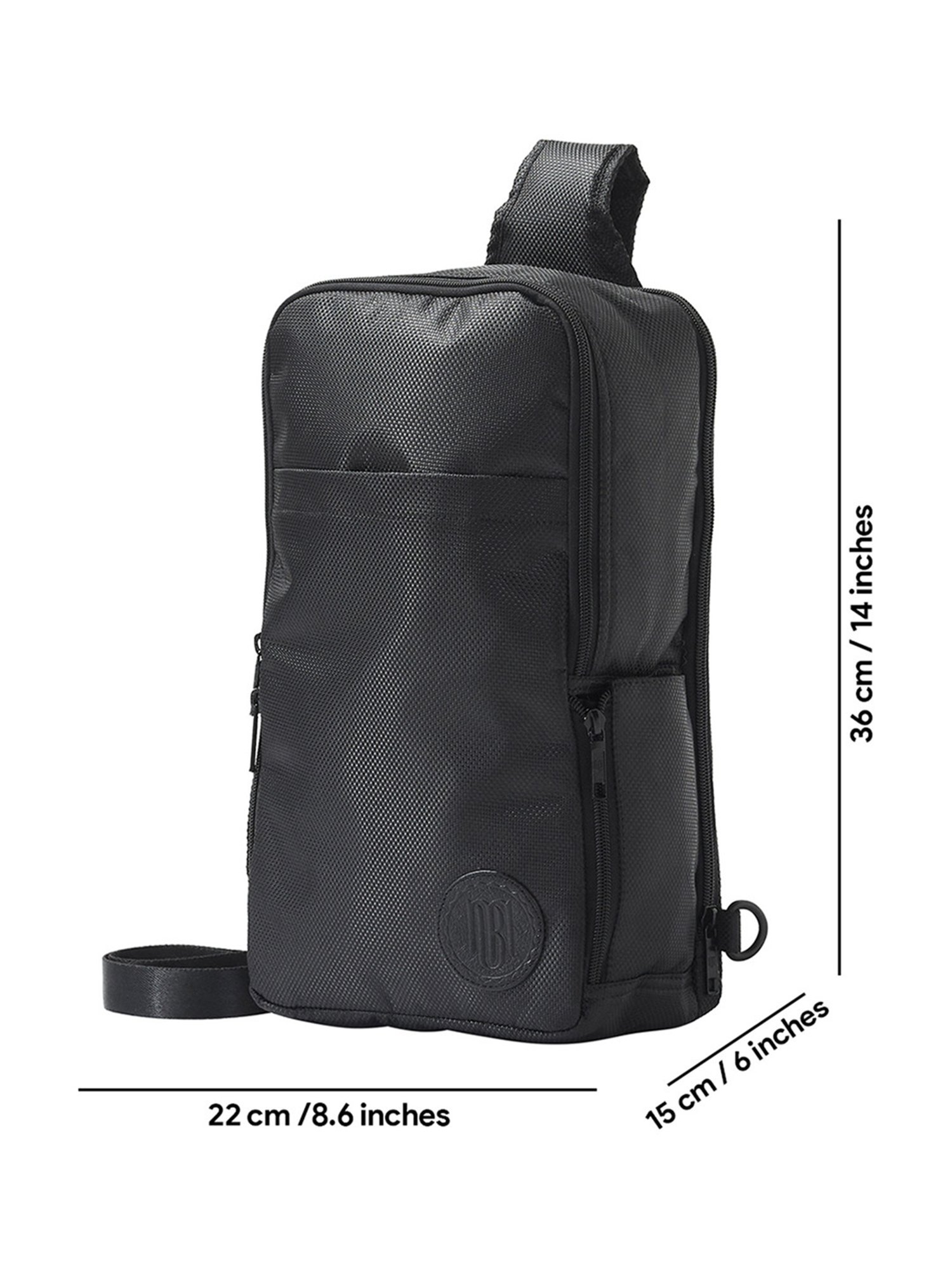 Mona B Black Rearden Medium Cross Body Bag