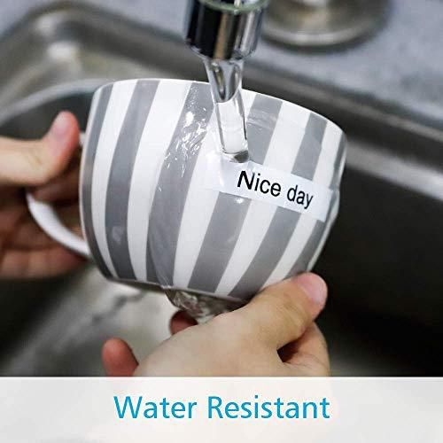 Compatible 1 Inch Label Tape Replacement for Brother TZe251 Ptouch Label Tape 24mm 094 Laminated White TZe251 TZe TZ Tape for Brother PTouch PTD600 PTP710BT PTP750W Label Maker 4Pack