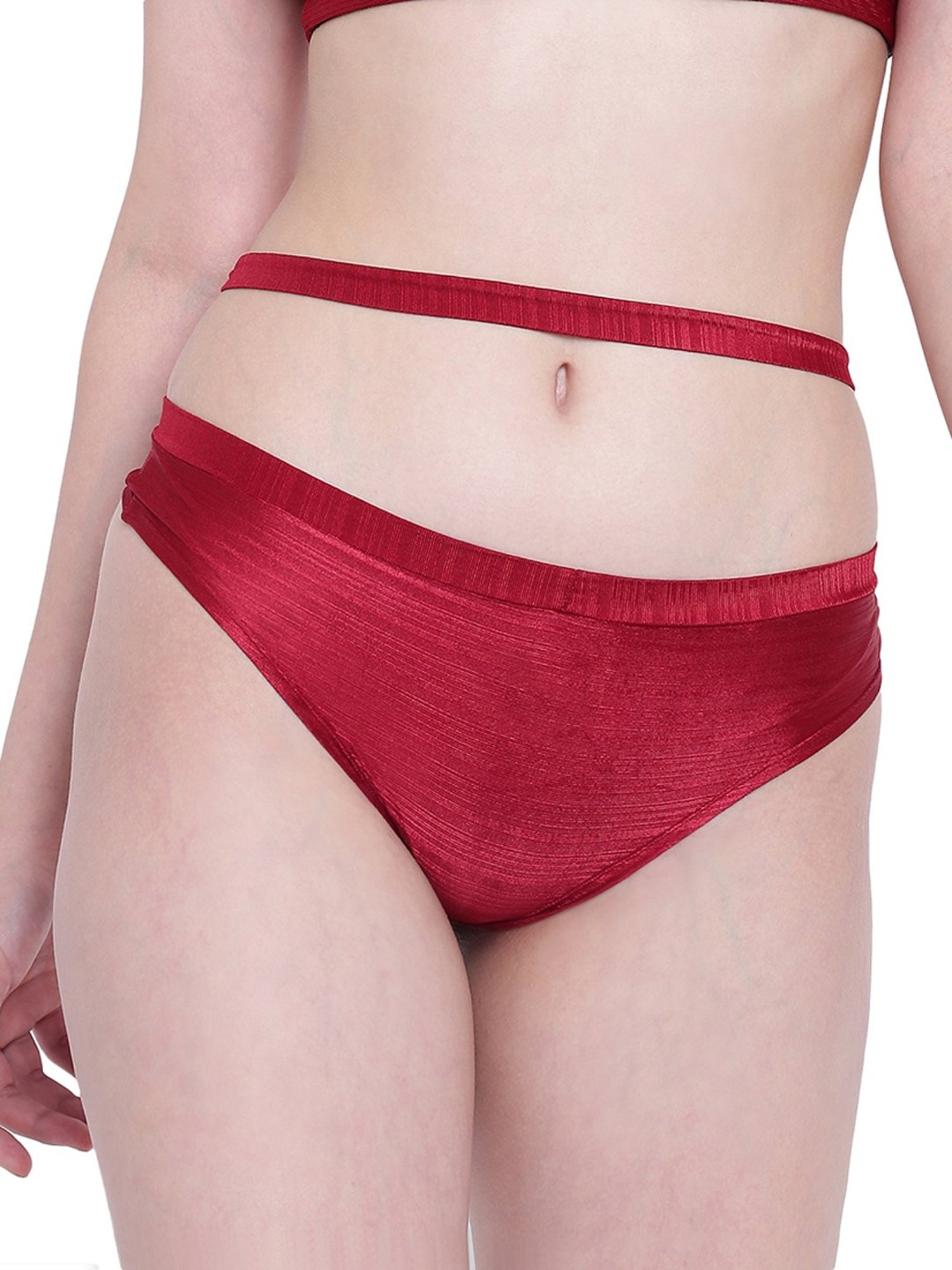 La Intimo Maroon Beach Bold Bikini Panty
