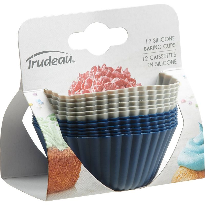Trudeau 12ct Standard Baking Cups Blueberry/Marble