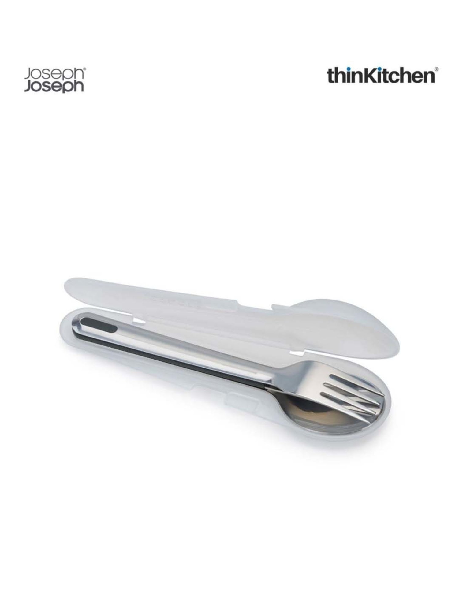 Joseph Joseph Silver Stainless Steel GoEat Cutlery - Set of 3