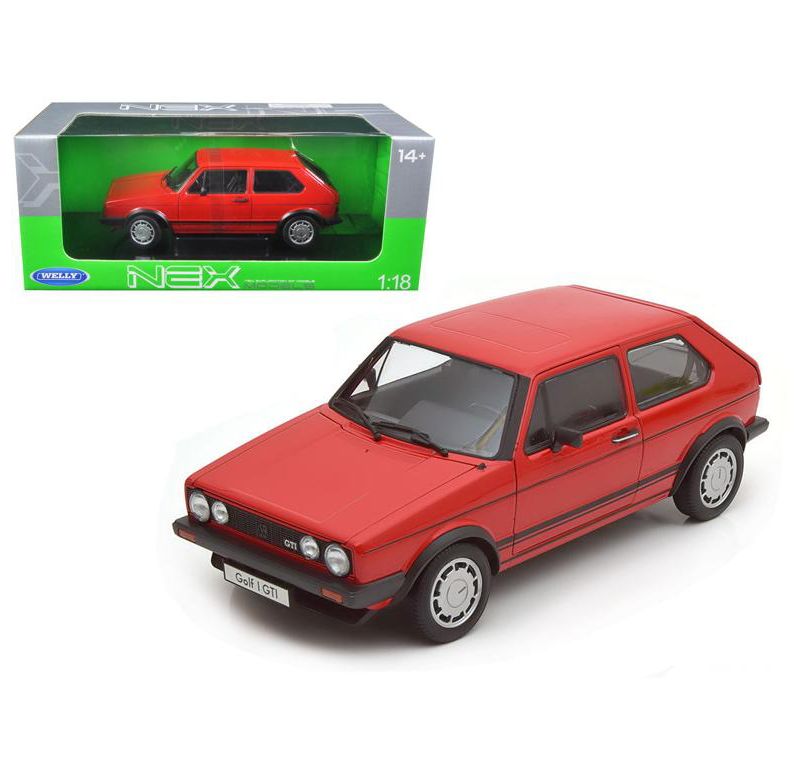 Volkswagen Golf 1 GTI Red 1/18 Diecast Model Car by Welly