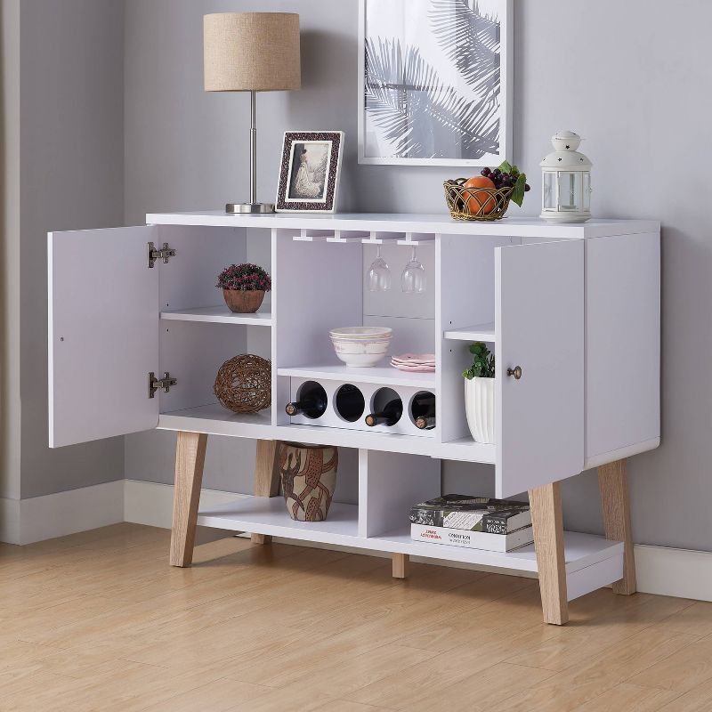 Sfax 4 Bottle Buffet Server White - miBasics