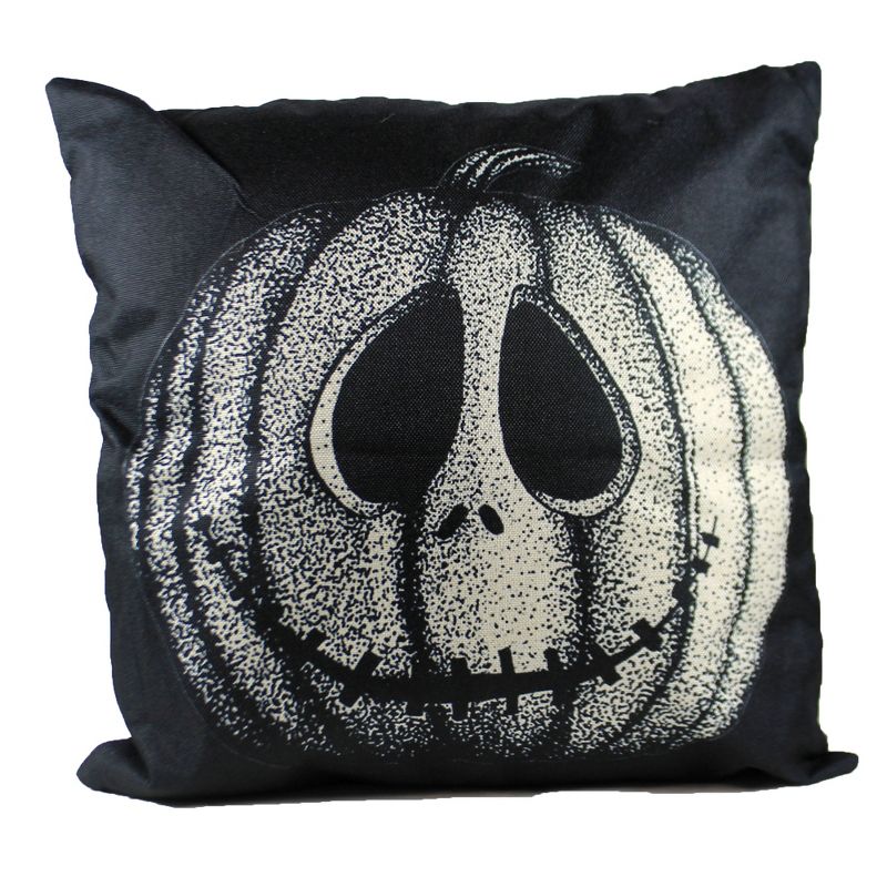 Halloween 17.0" Jack-O-Lantern Pillow Carved Pumpkin Home Decor  -  Decorative Pillow