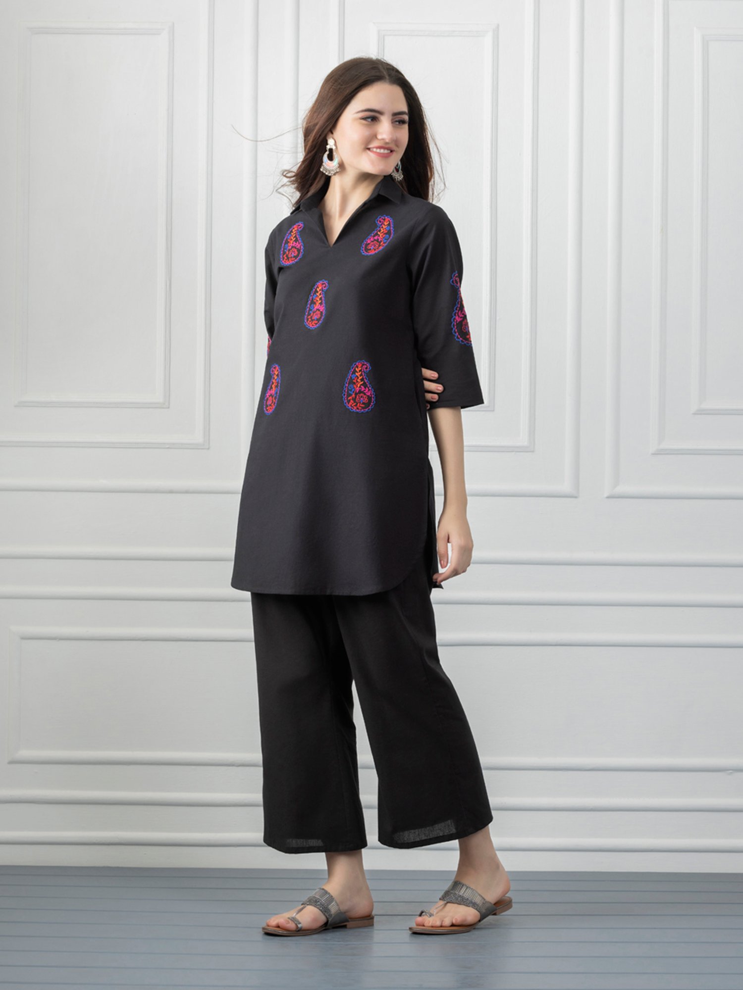 Belle Fille Blue Floral Print Playsuit