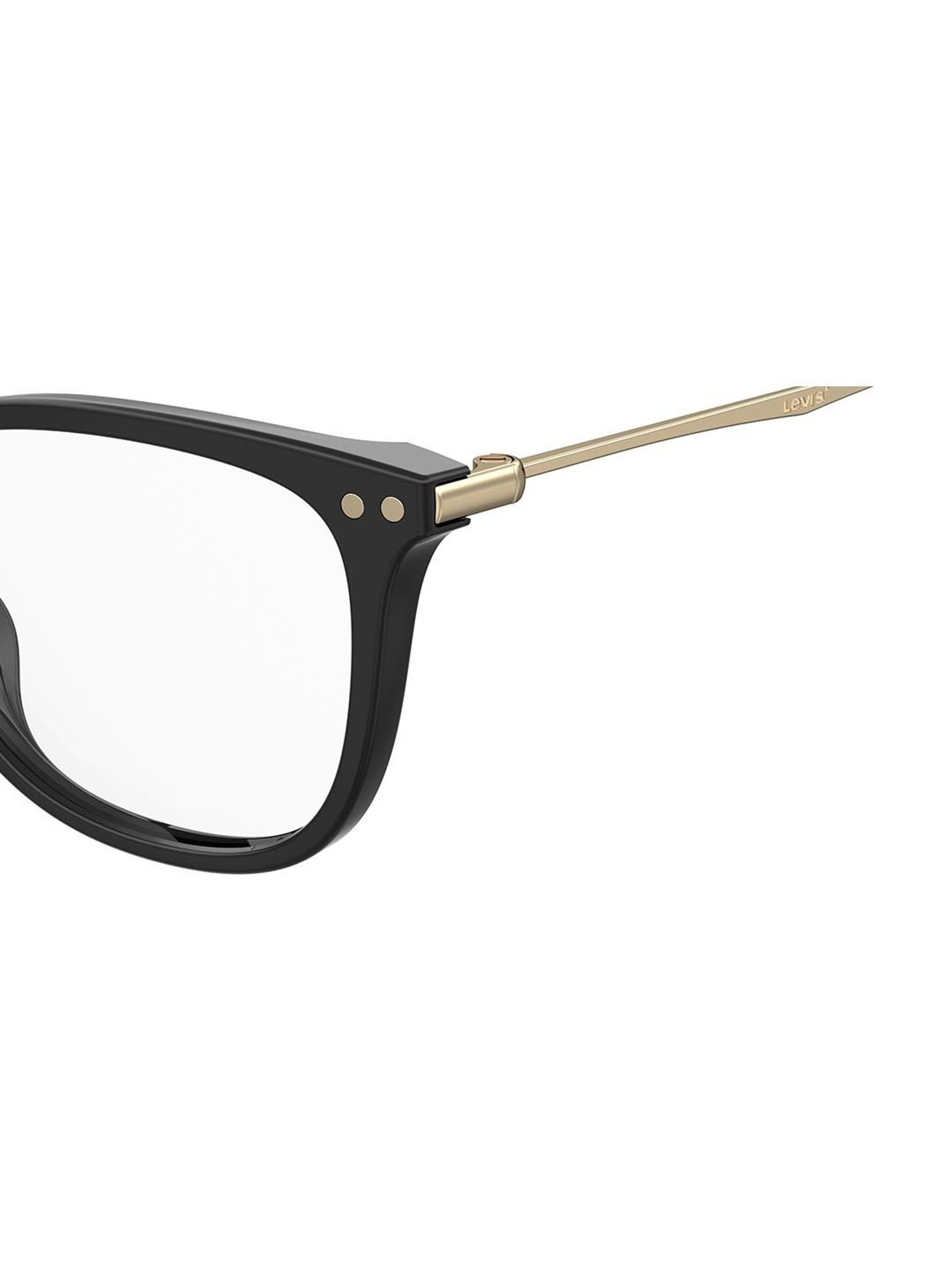 Levi's Black Rectangular Eye Frames for Women