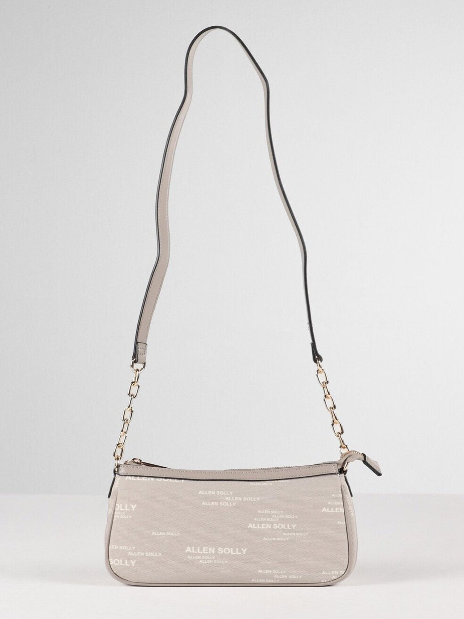 Allen Solly Grey Printed Medium Sling Handbag