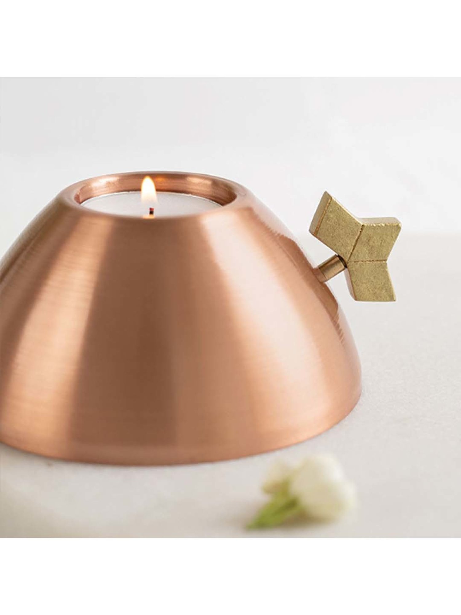 COPPRE Kaju Brown Copper Diwali Tealight