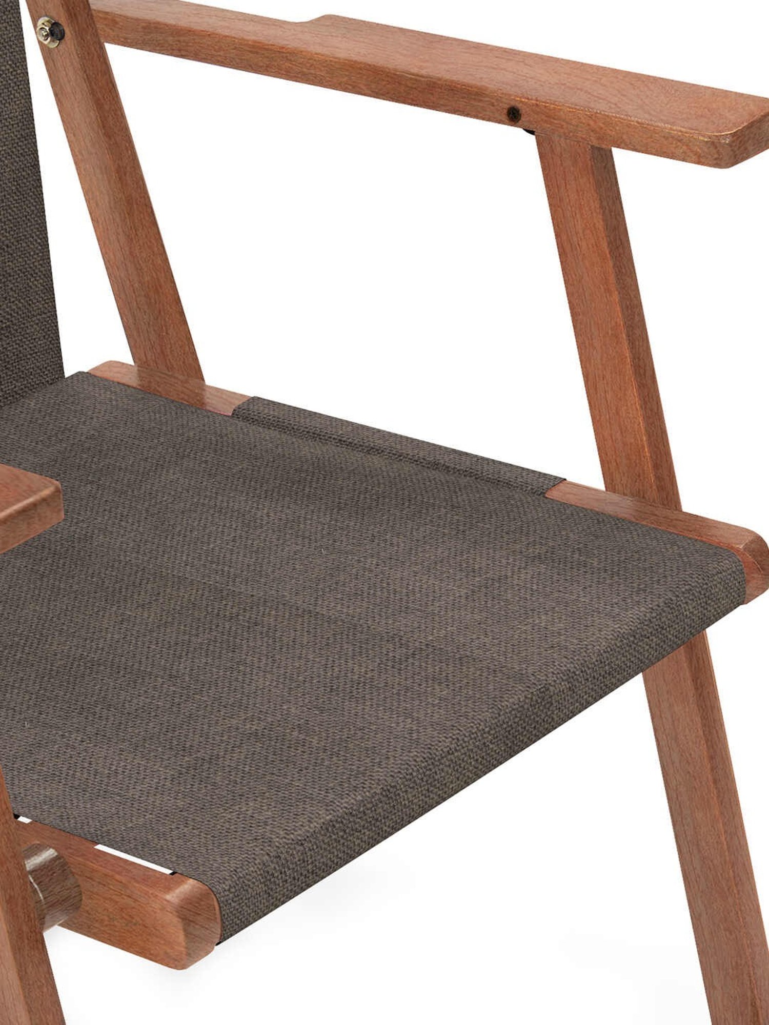Chumbak Bistro Solid Beige Wood Folding Chair