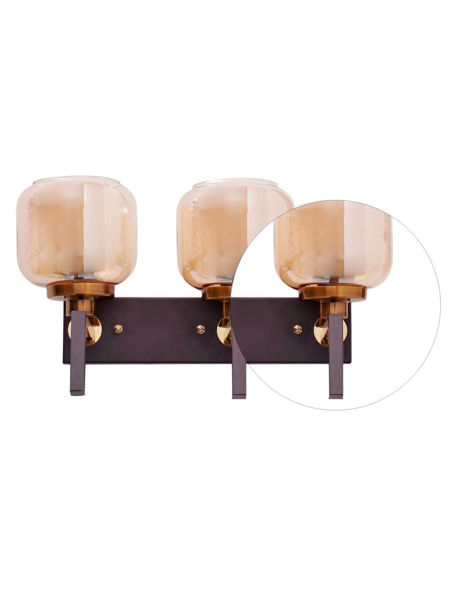 Fos Lighting 'Dish' Antique Gold & White Brass 5-In-1 Hanging Light