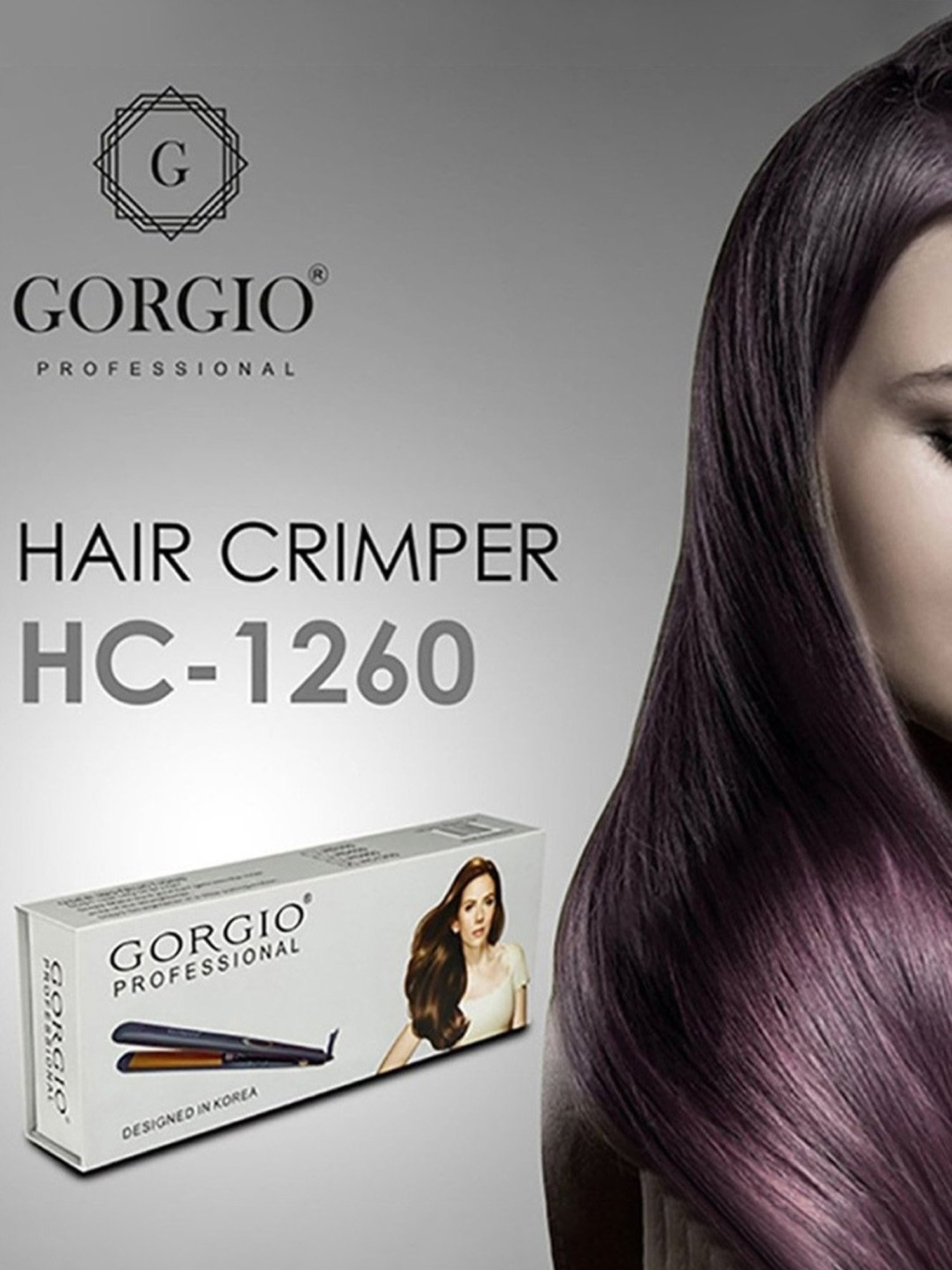 Gorgio Professional HC1260 Hair Crimper (Black)