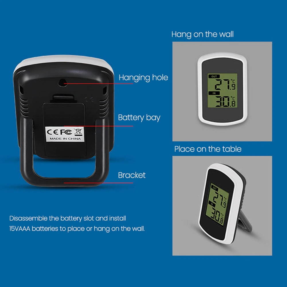 Solar Powered Floatings Wireless Electronic Water Temperature Meter Summer Swimming Pool Water Temperature Monitor Double Layer