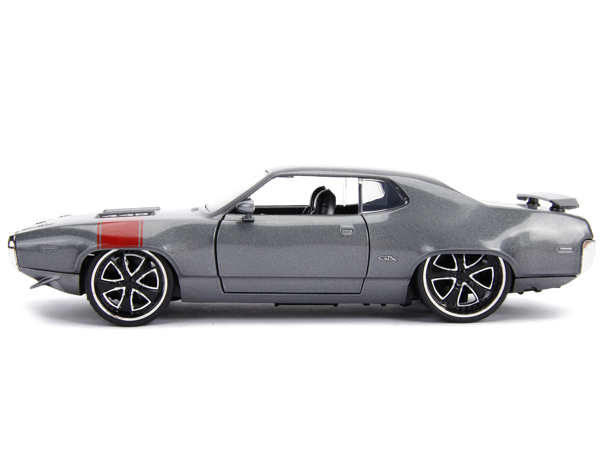 1971 Plymouth Barracuda Tahitian Walnut Metallic and White with White Vinyl Top Limited Edition to 258 pieces Worldwide 1/18 Diecast Model Car by ACME